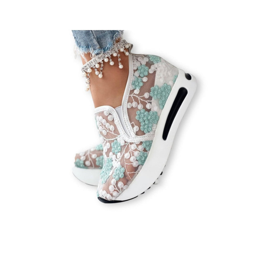 Floria | Gebloemde Mesh Sneakers