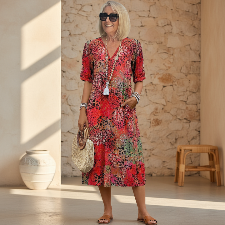 VERONICA | VIBRANTE MIDI JURK