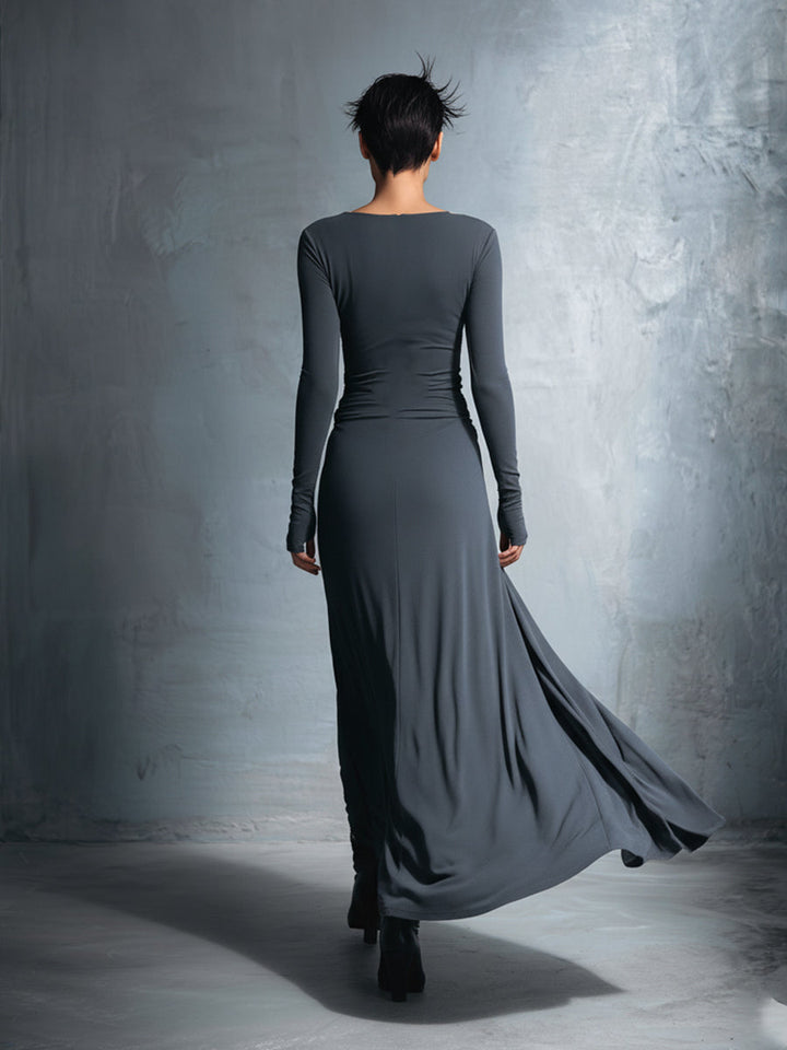 Naiara | Maxi-jurk met zijknoop