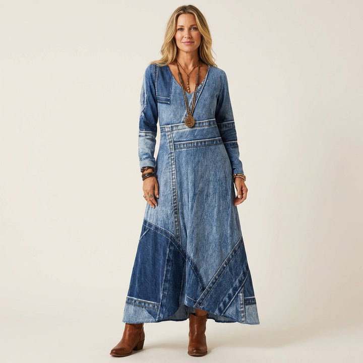 Adriana | Vintage Jeans Midi Jurk