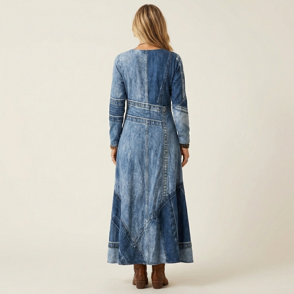 Adriana | Vintage Jeans Midi Jurk