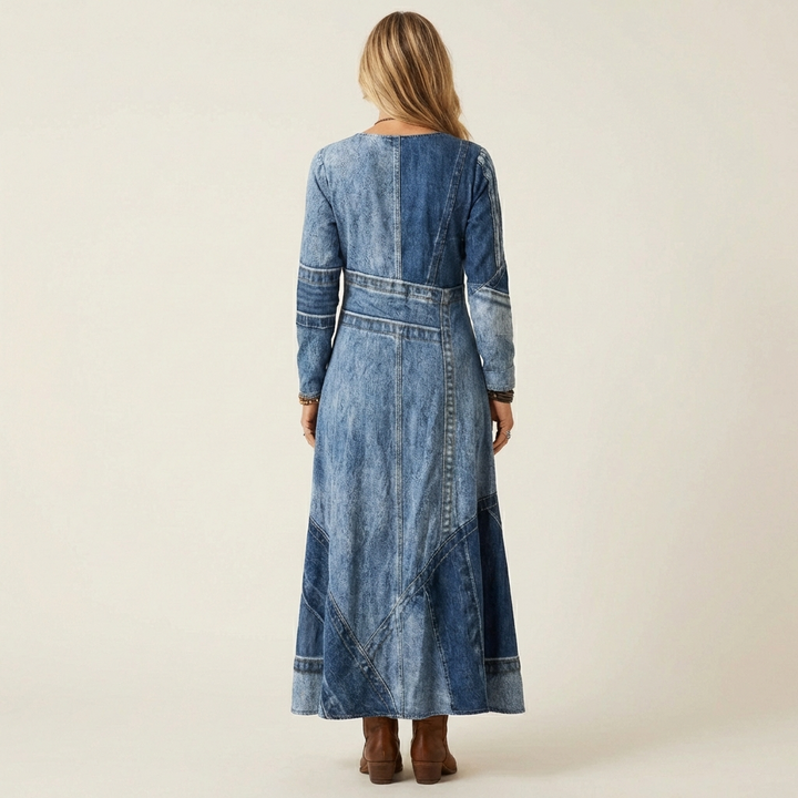 Adriana | Vintage Jeans Midi Jurk