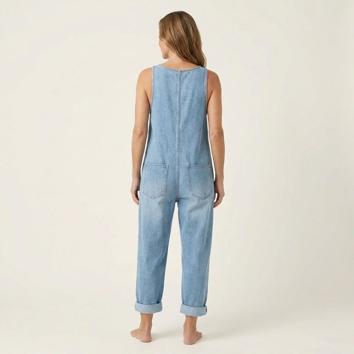 Liva | Jumpsuit met knoopbandjes
