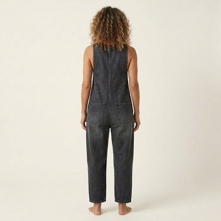 Liva | Jumpsuit met knoopbandjes