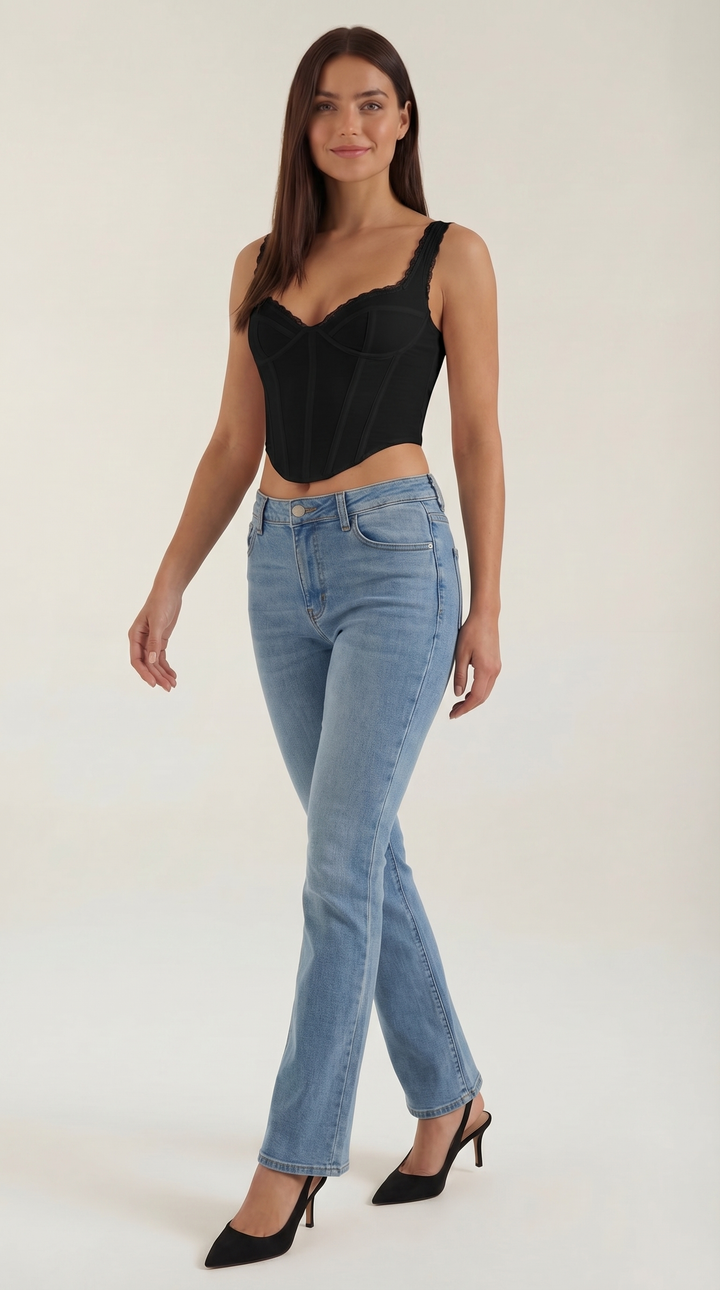 Luxueuze Freya Top met Kantdetails