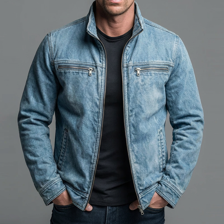 Tobias | Vintage jas met ritssluiting