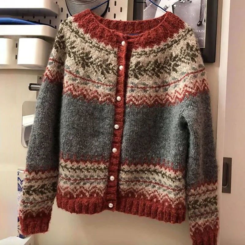Liliana | Vest met Scandinavisch patroon