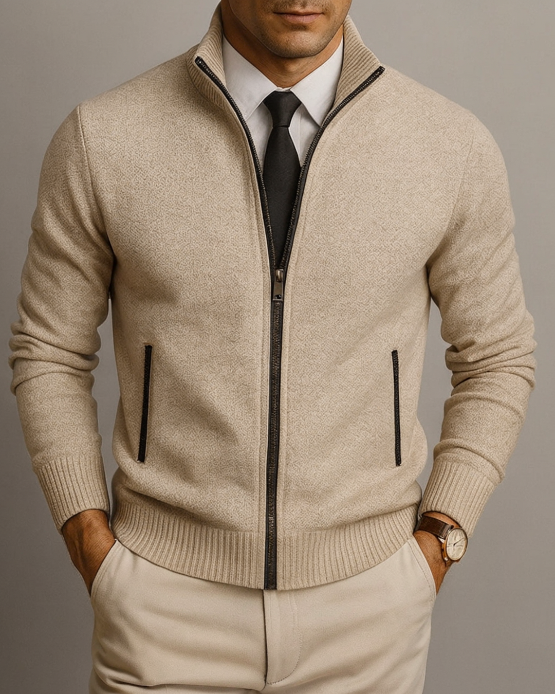 Van Laarhoven Mode | Elegant herenvest met knopen