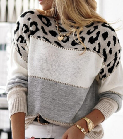 Talia™ - Trui Met Luipaardprint