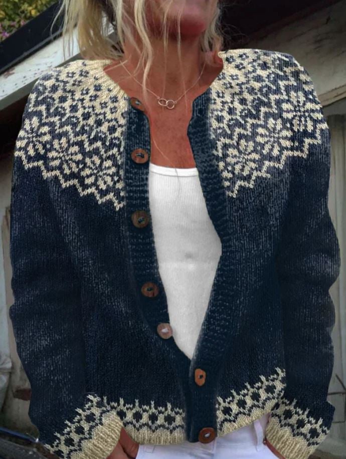 Liliana | Vest met Scandinavisch patroon