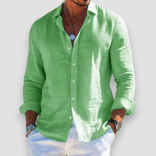 Luca | Elegante en lichte linnen blouse