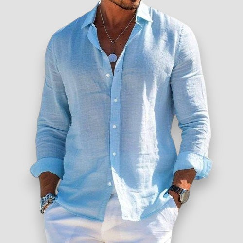 Luca | Elegante en lichte linnen blouse