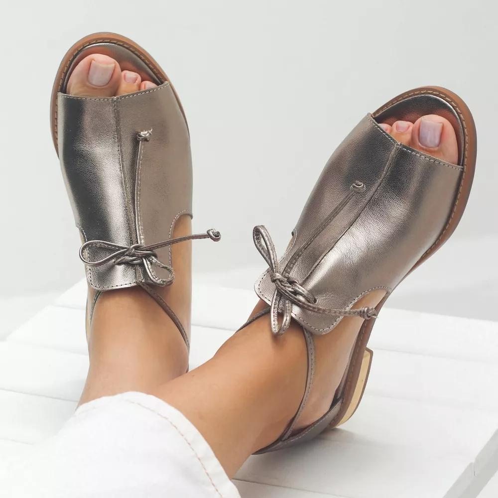 LILLIANA – SANDALEN VAN LEER MET BANDJES
