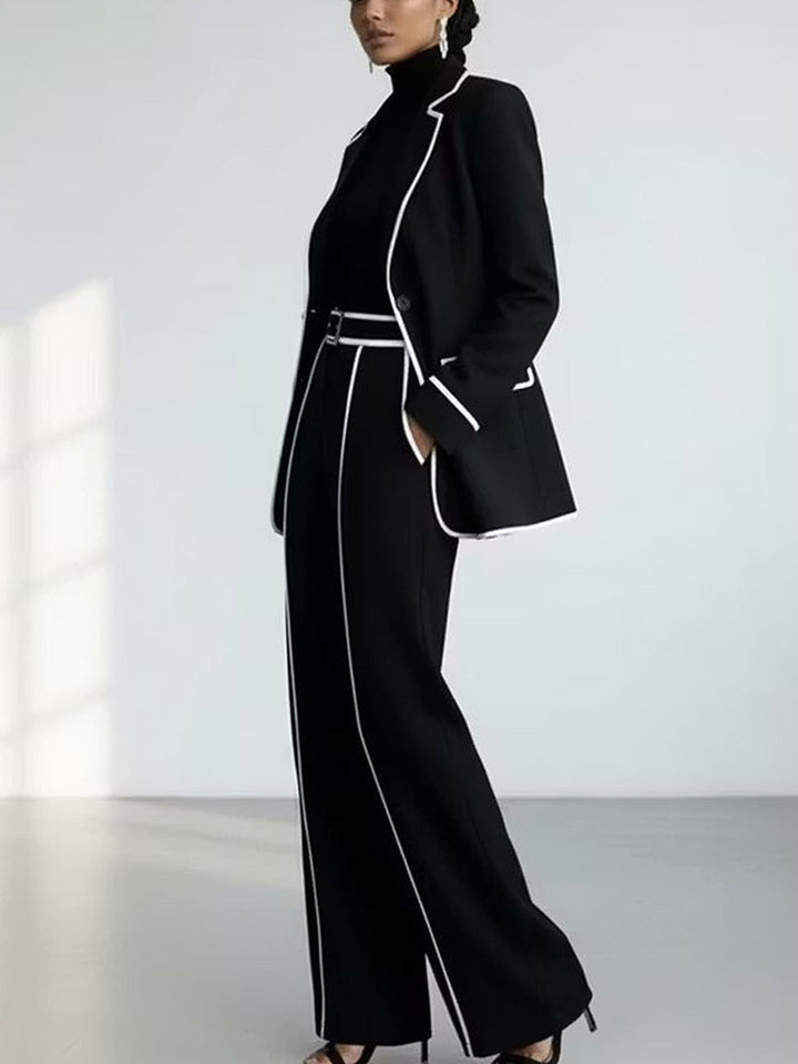 Clementina™ | Elegante Tweedelige Set met Blazer en Broek
