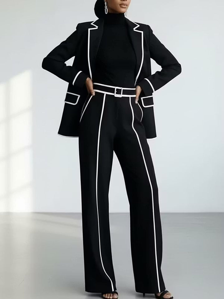 Clementina™ | Elegante Tweedelige Set met Blazer en Broek