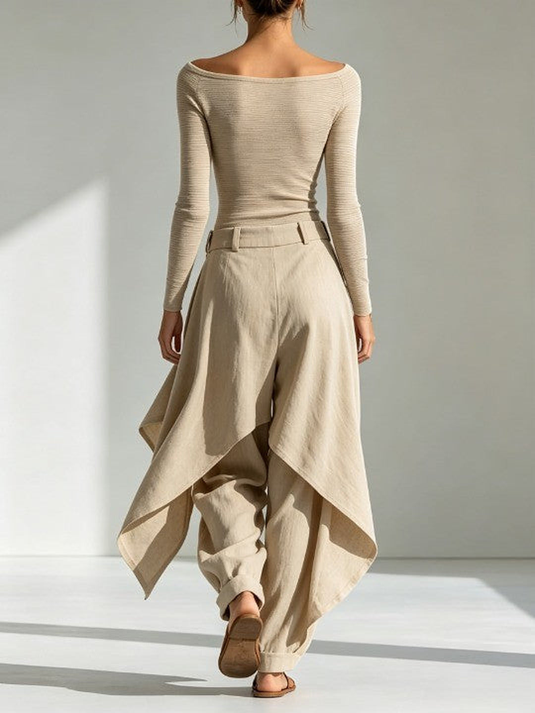 Orsola™ | Elegante Tweedelige Set met Gelaagde Broek