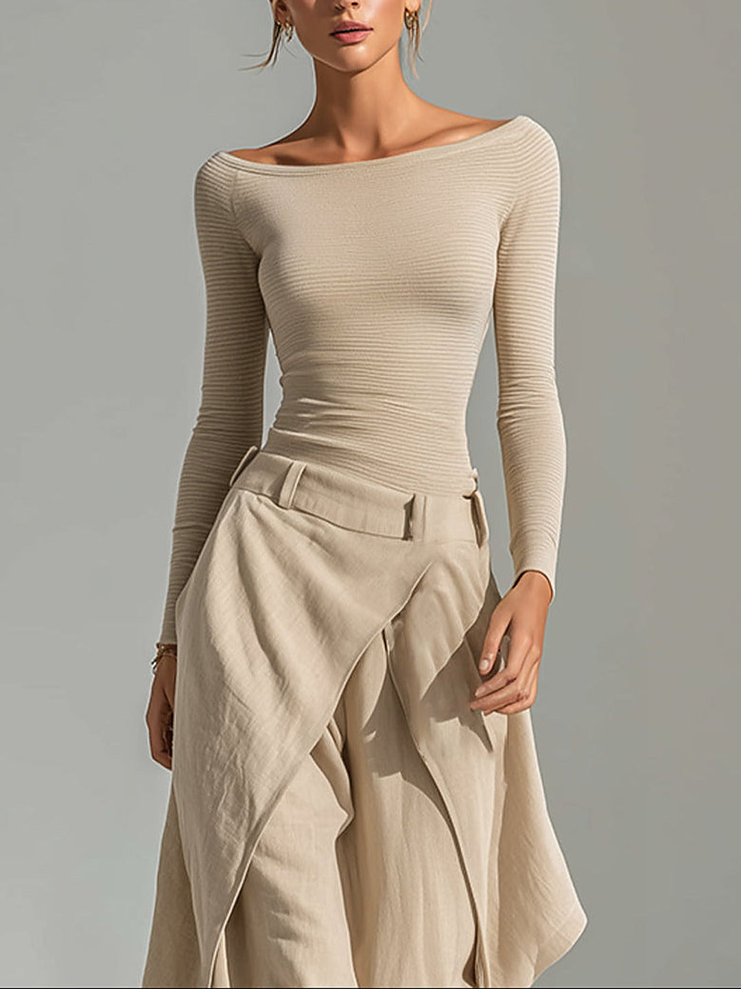 Orsola™ | Elegante Tweedelige Set met Gelaagde Broek