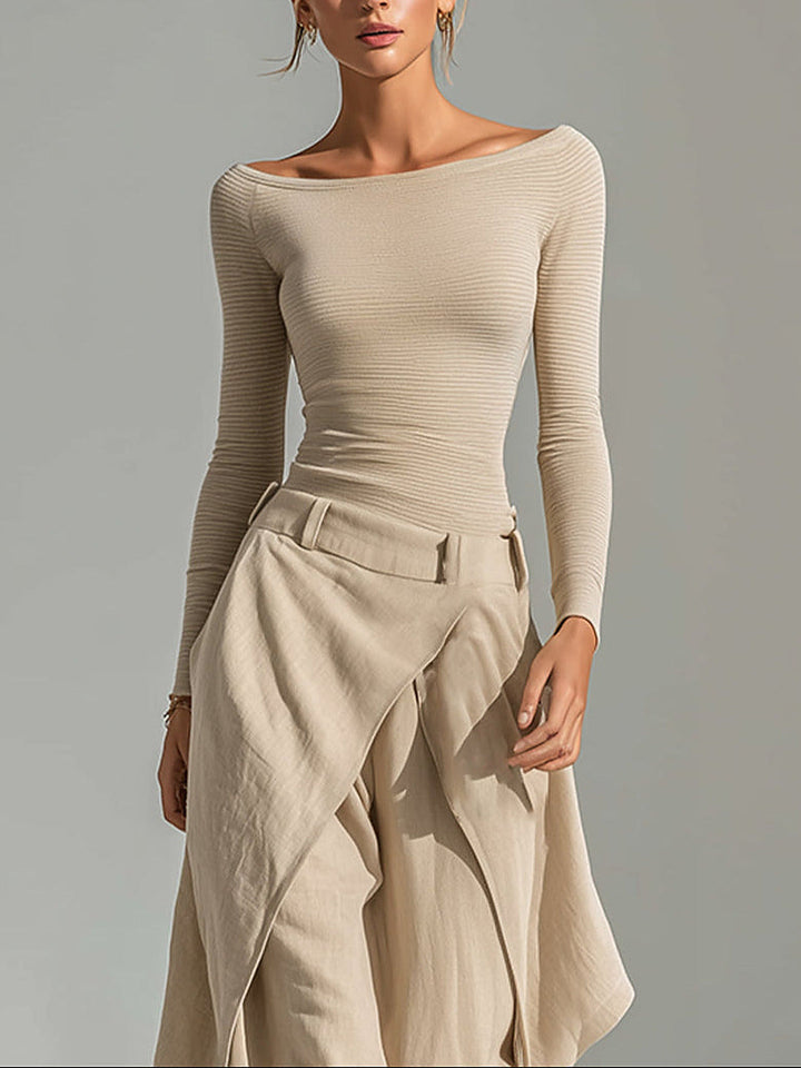 Orsola™ | Elegante Tweedelige Set met Gelaagde Broek