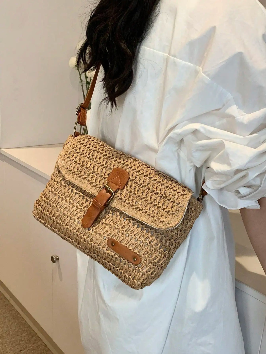 Amber | Elegante Gevlochten Tas
