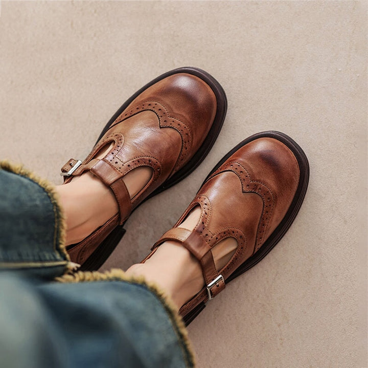 Talvanna | Elegante Leren Mary Janes Voor Elke Dag