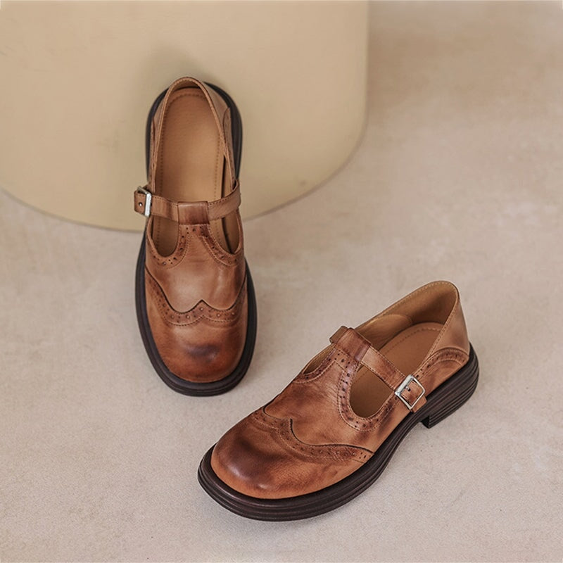 Talvanna | Elegante Leren Mary Janes Voor Elke Dag