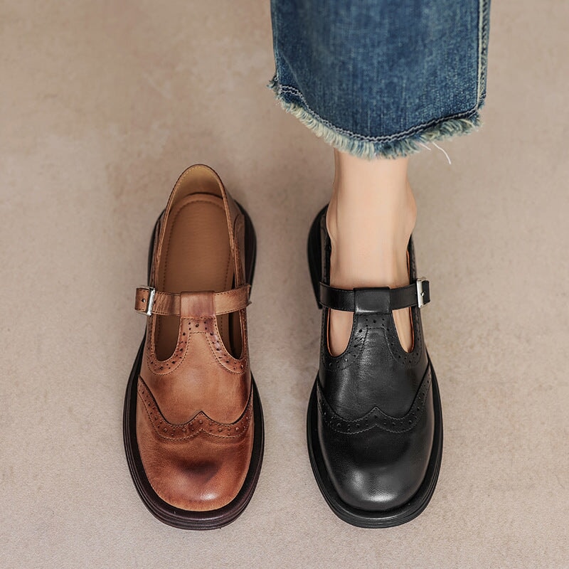 Talvanna | Elegante Leren Mary Janes Voor Elke Dag