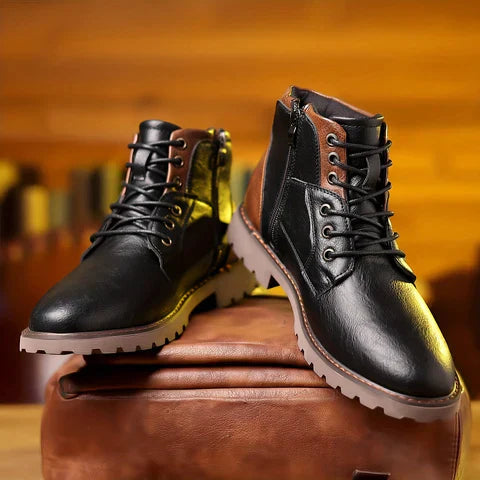 Magnus™ | Premium Leren Veterschoenen