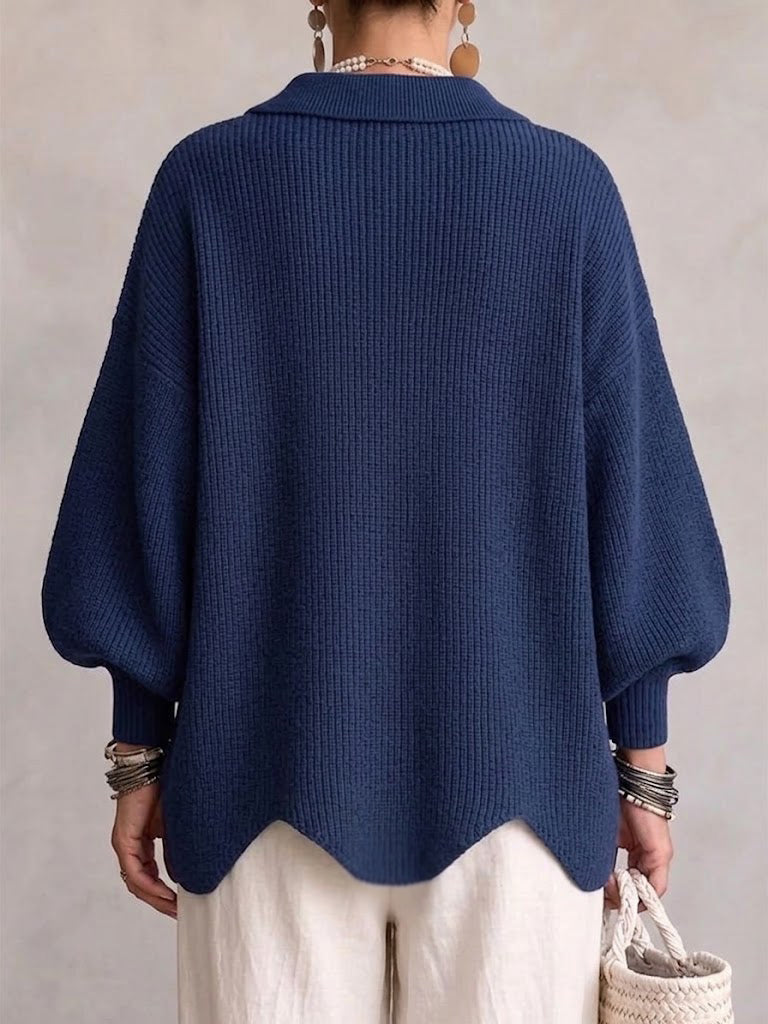 Isadora™ | Oversized Coltrui met Grote Metalen Knopen