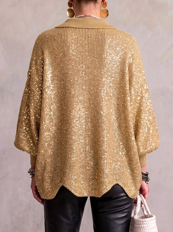 Isadora™ | Oversized Coltrui met Grote Metalen Knopen