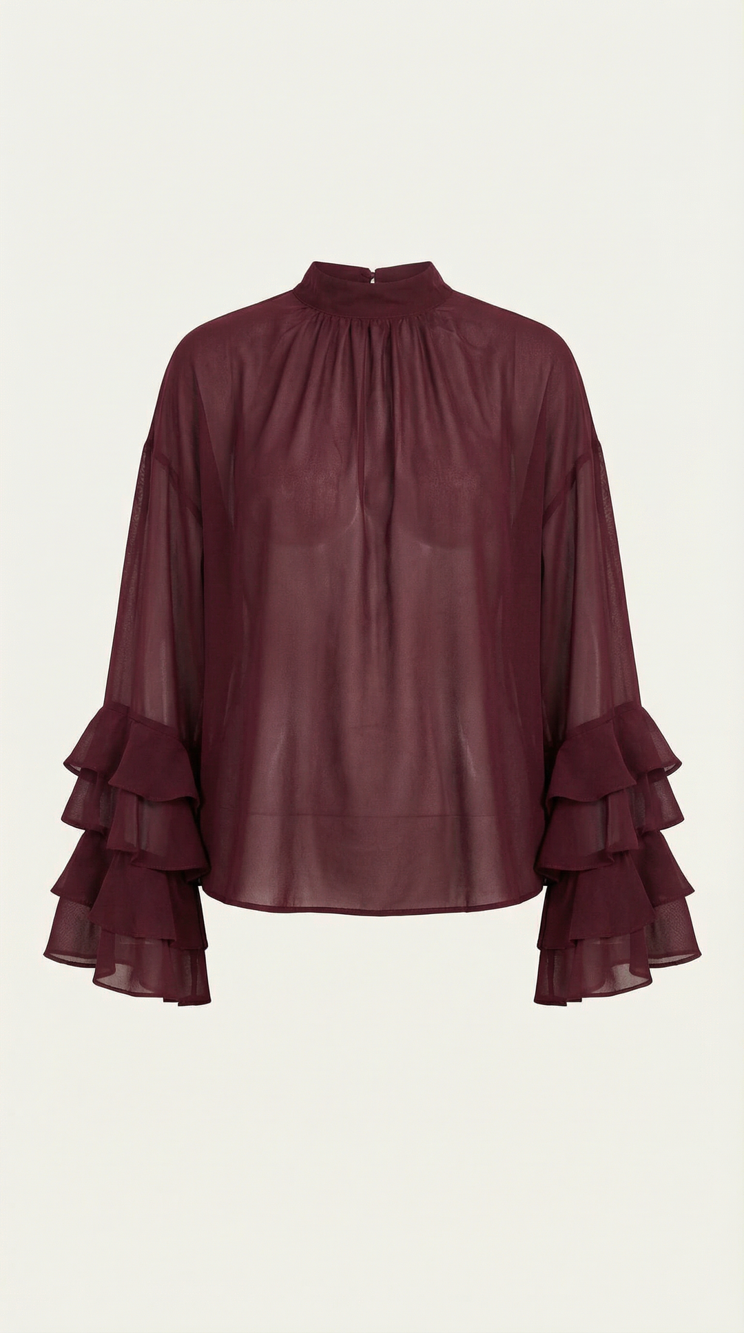 Mock Neck Top - Transparant