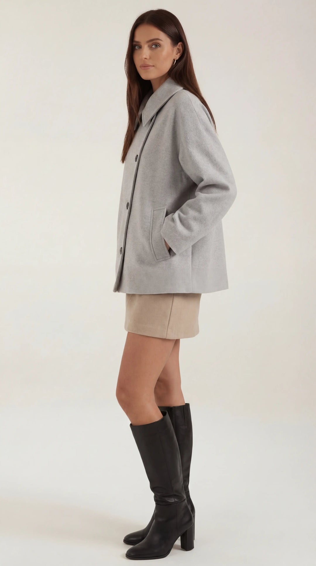 Amanda Oversized Asymmetrische Jas