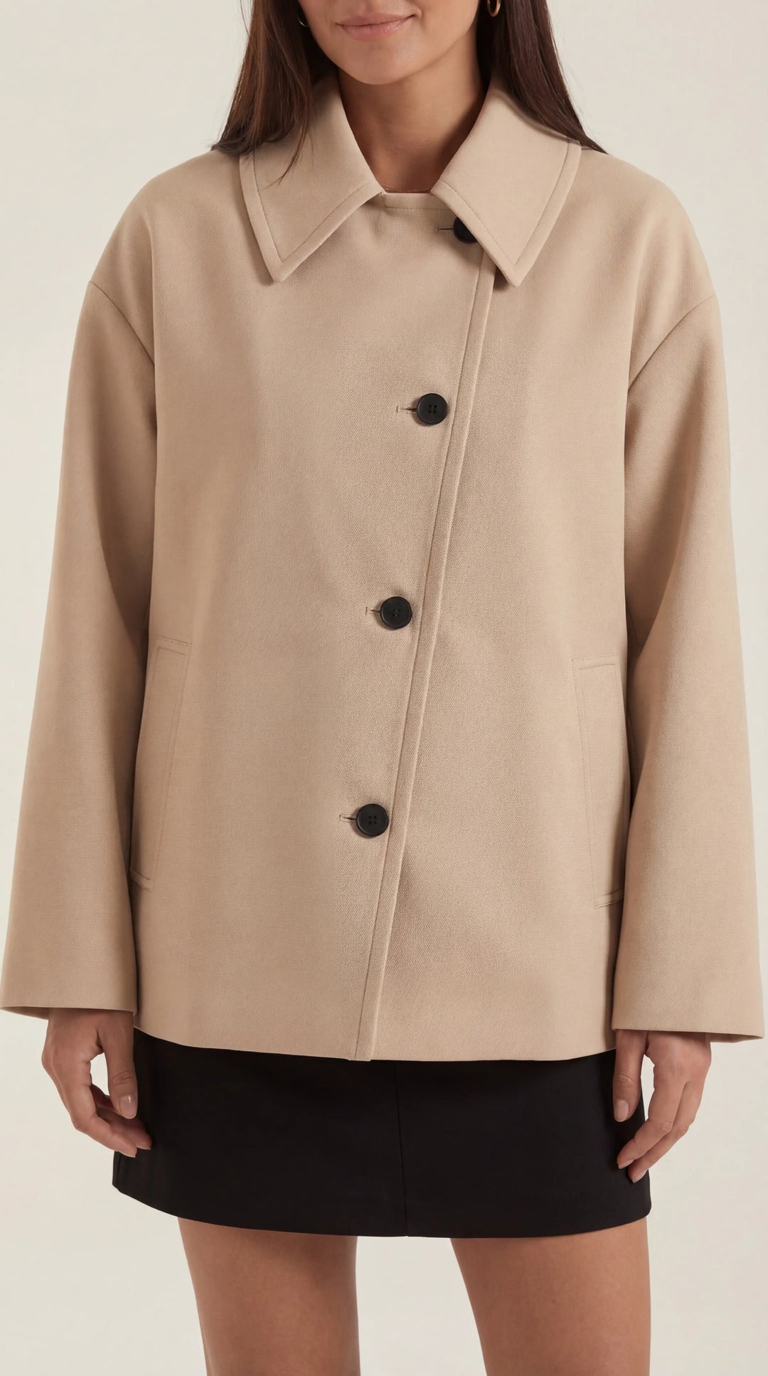 Amanda Oversized Asymmetrische Jas