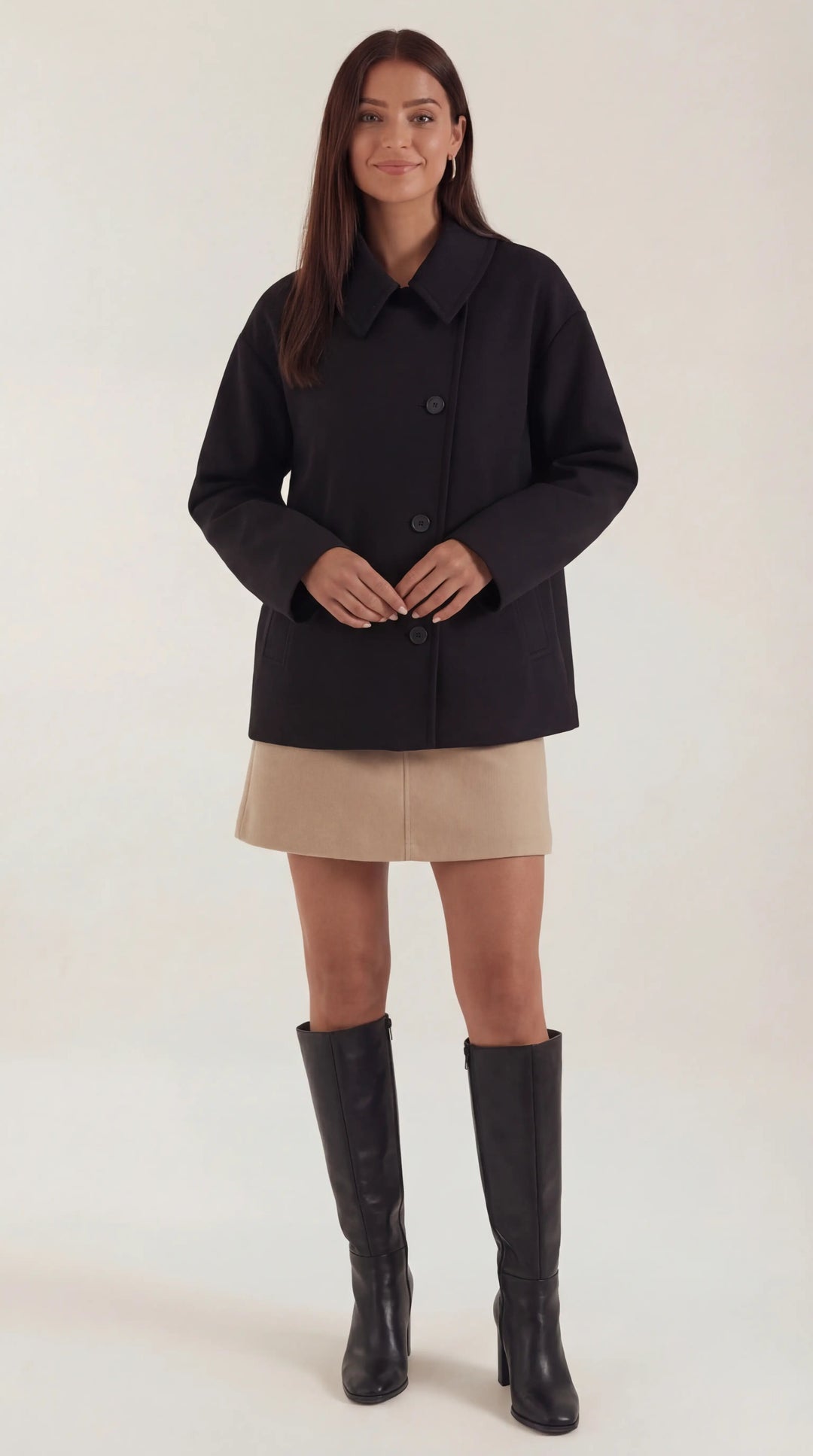 Amanda Oversized Asymmetrische Jas