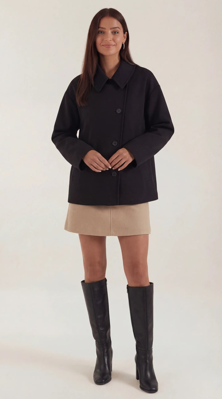 Amanda Oversized Asymmetrische Jas