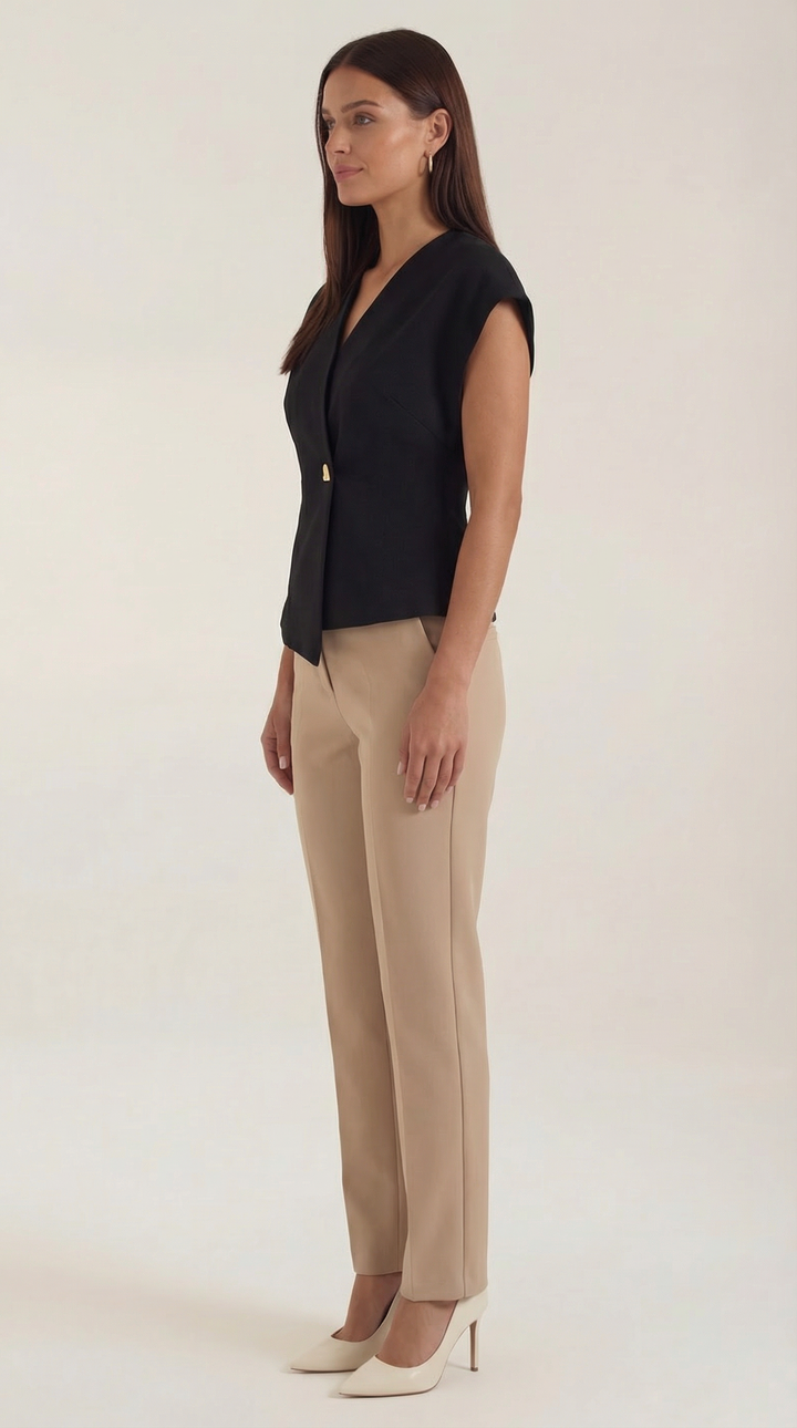 Amy blouse met V-hals