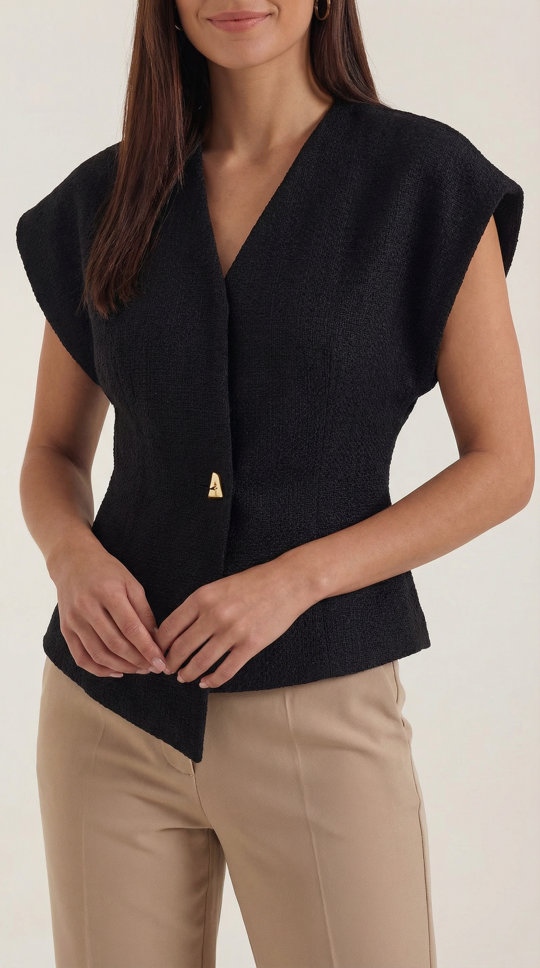 Amy blouse met V-hals