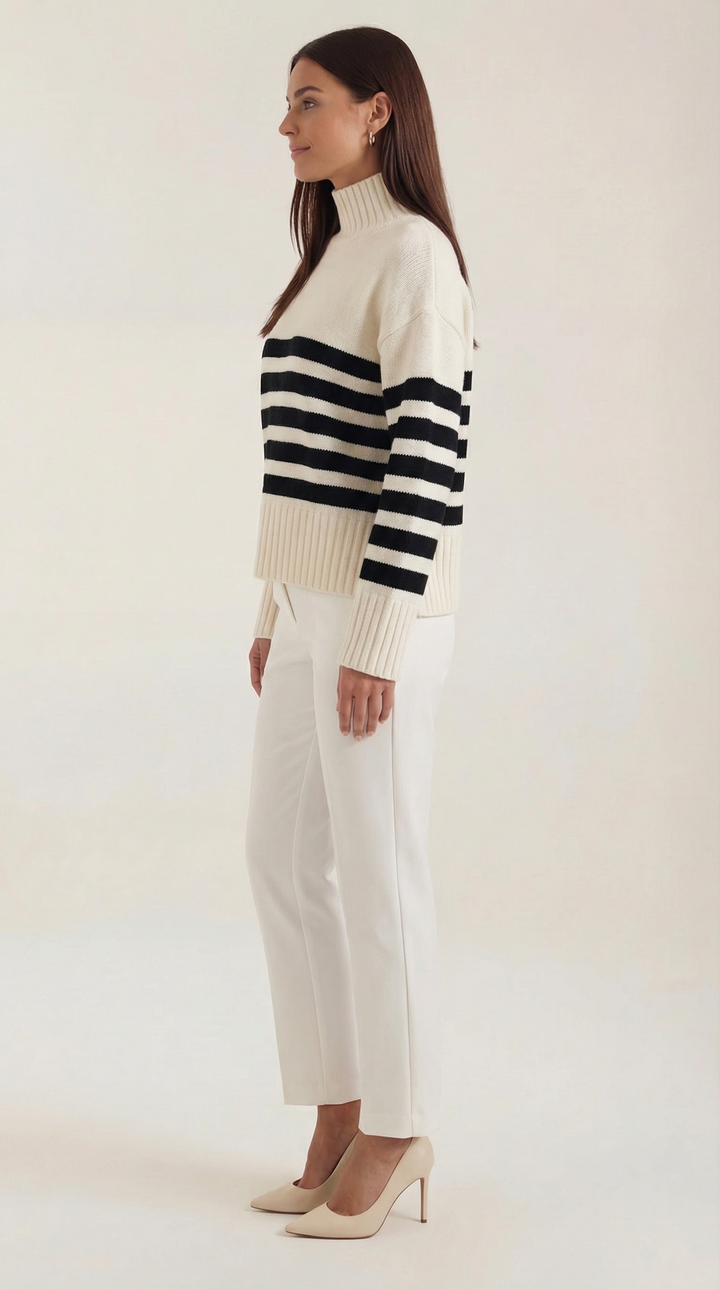 Oversized Gestreepte Trui