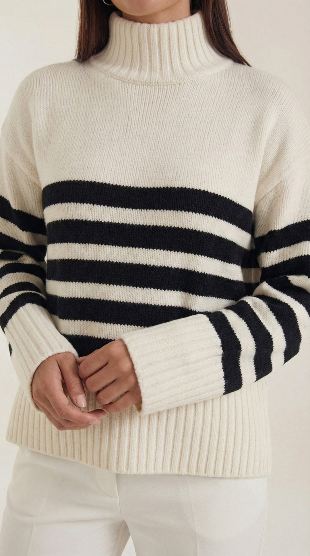 Oversized Gestreepte Trui