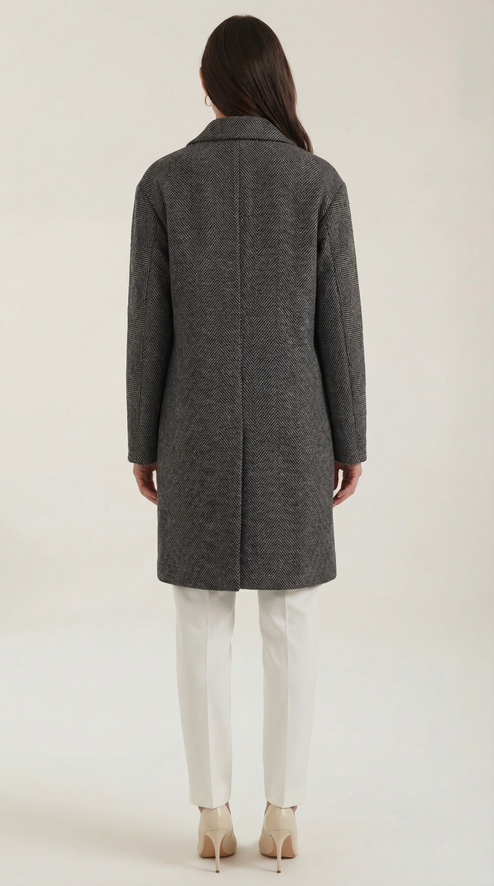 Ann Grauer Klassieke Trenchcoat