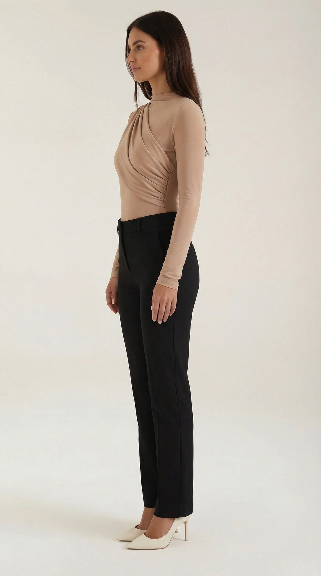 Audrey Geraffter Lange Mouwen Bodysuit