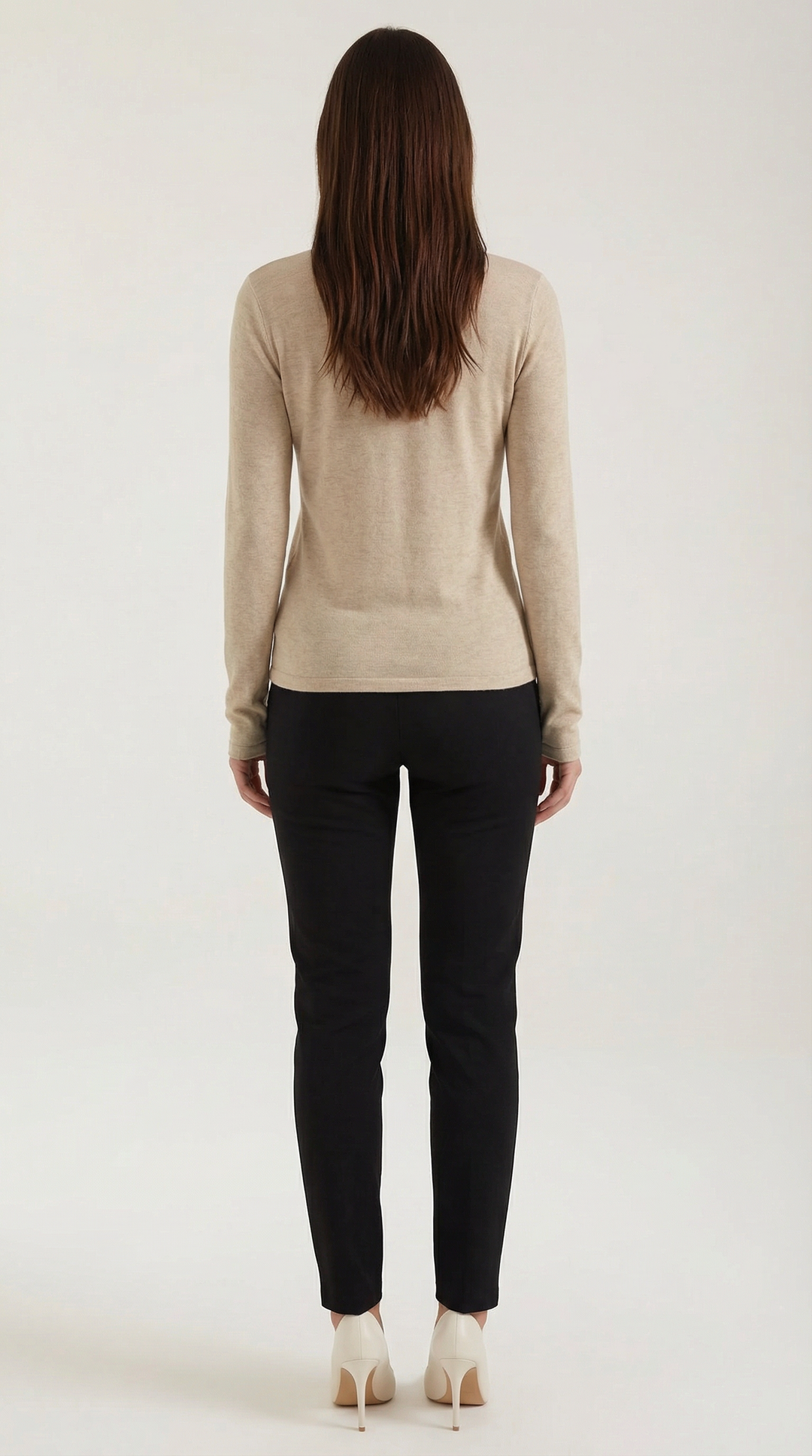 Barbara Chic Lange Mouwen Cutout Top