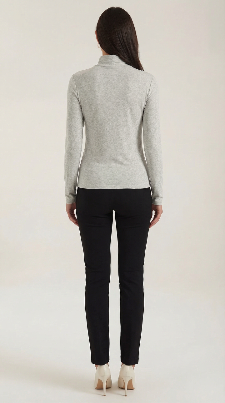 Barbara Chic Lange Mouwen Cutout Top