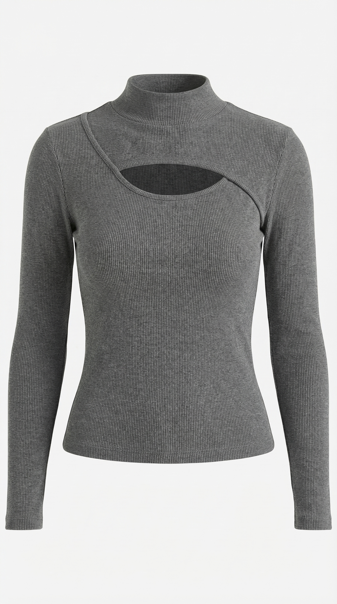Barbara Chic Lange Mouwen Cutout Top