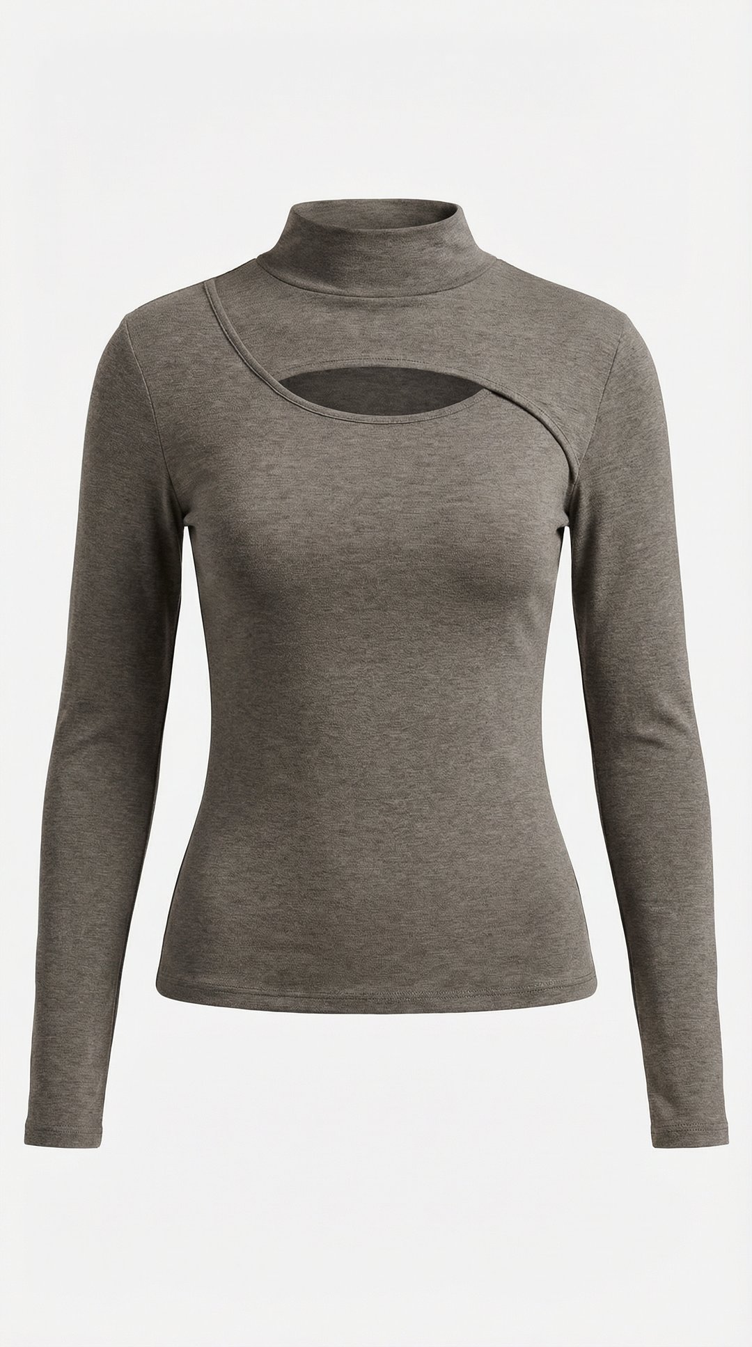 Barbara Chic Lange Mouwen Cutout Top