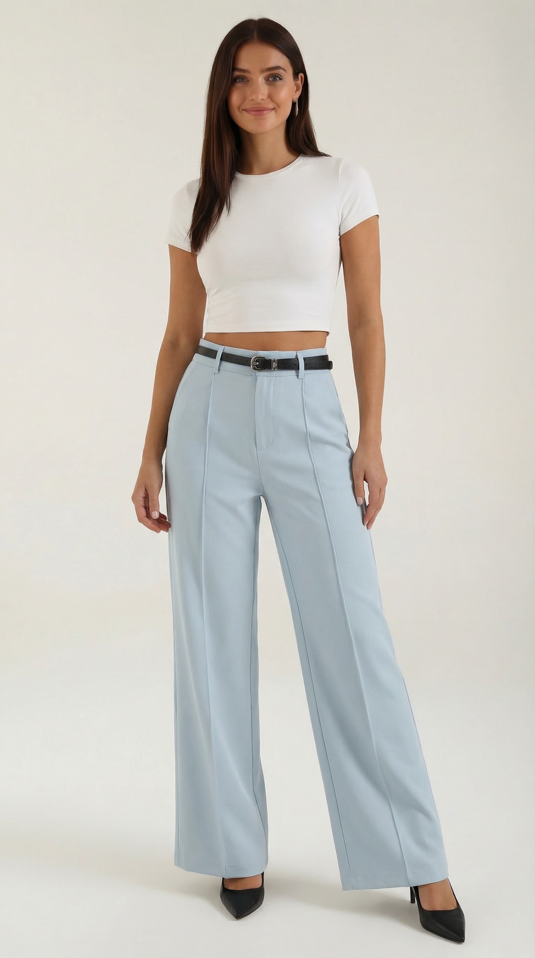 Bertha Wijde Pantalon van Stof