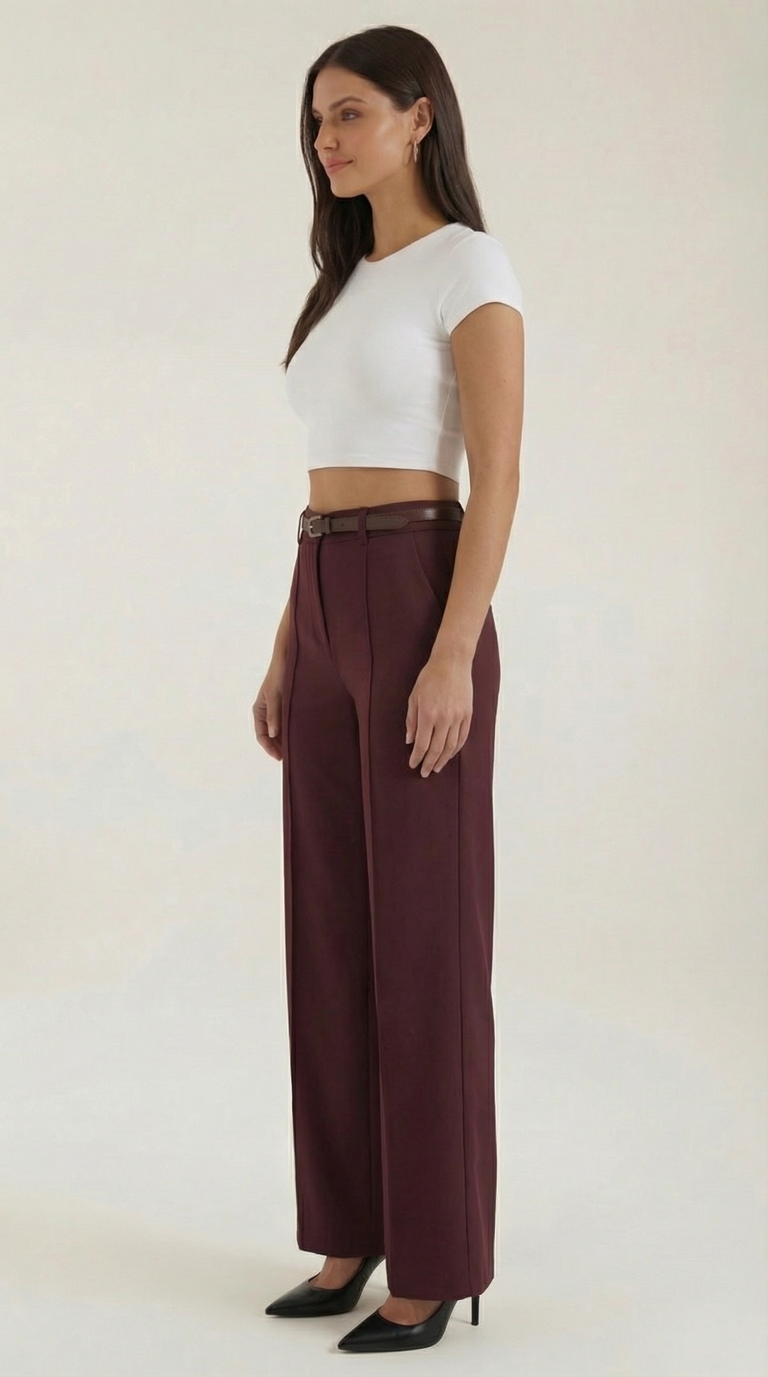 Bertha Wijde Pantalon van Stof