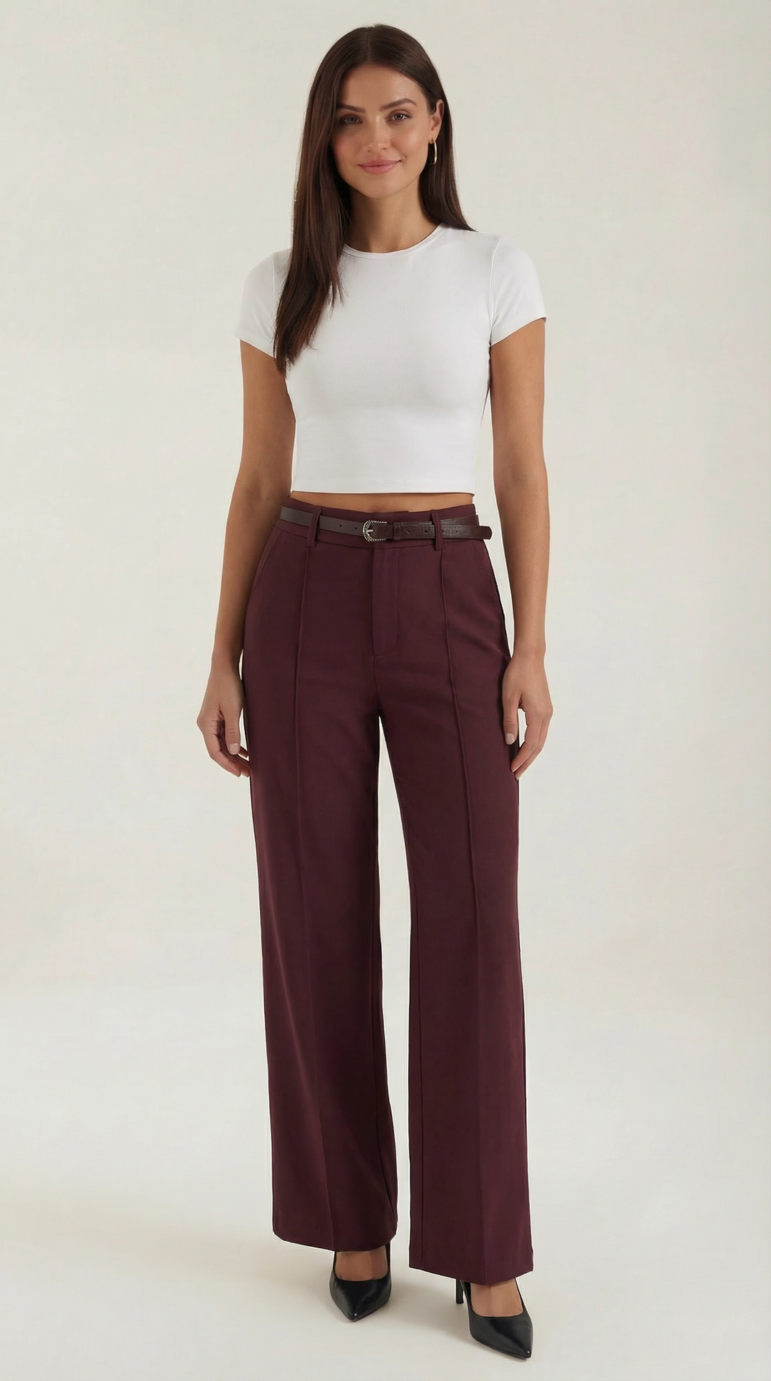 Bertha Wijde Pantalon van Stof