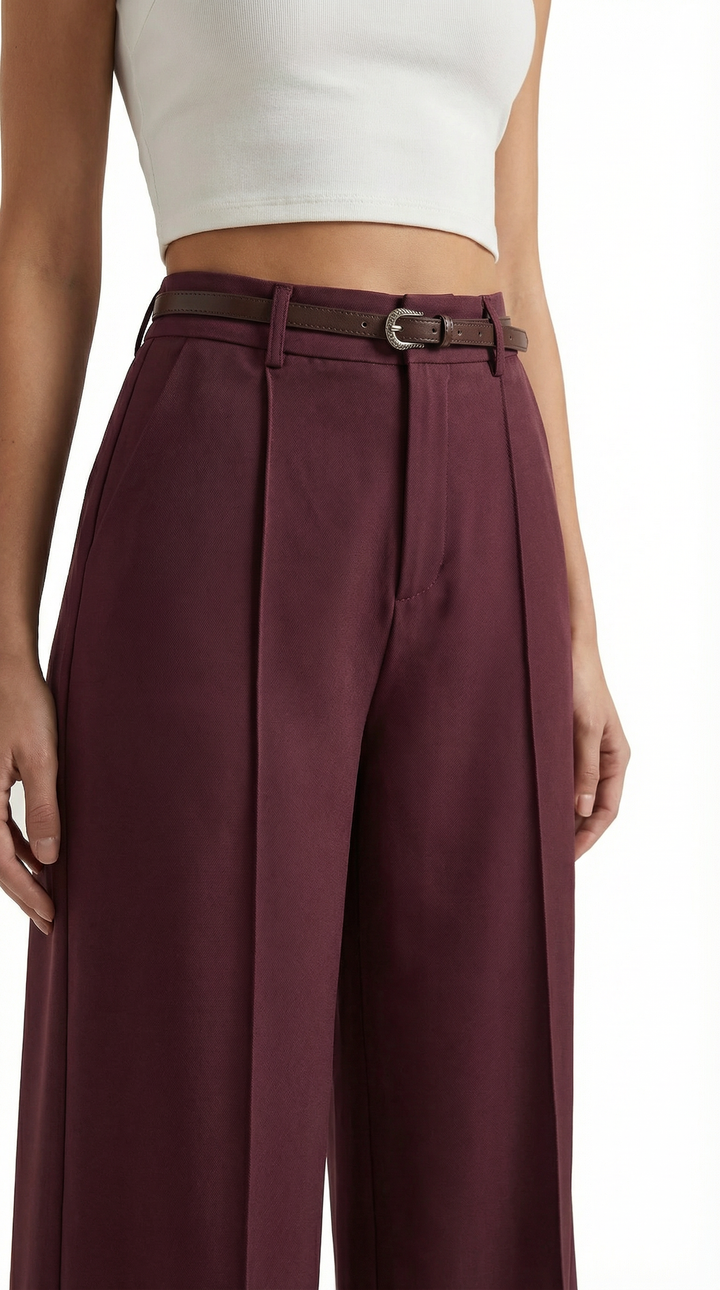 Bertha Wijde Pantalon van Stof