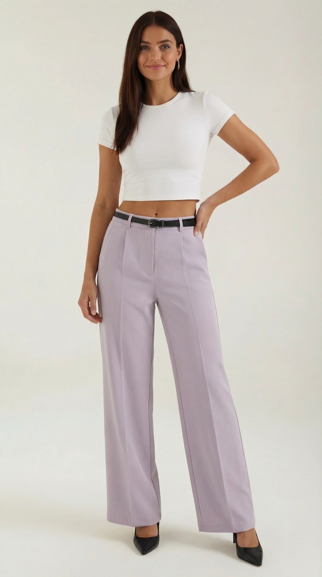 Bertha Wijde Pantalon van Stof