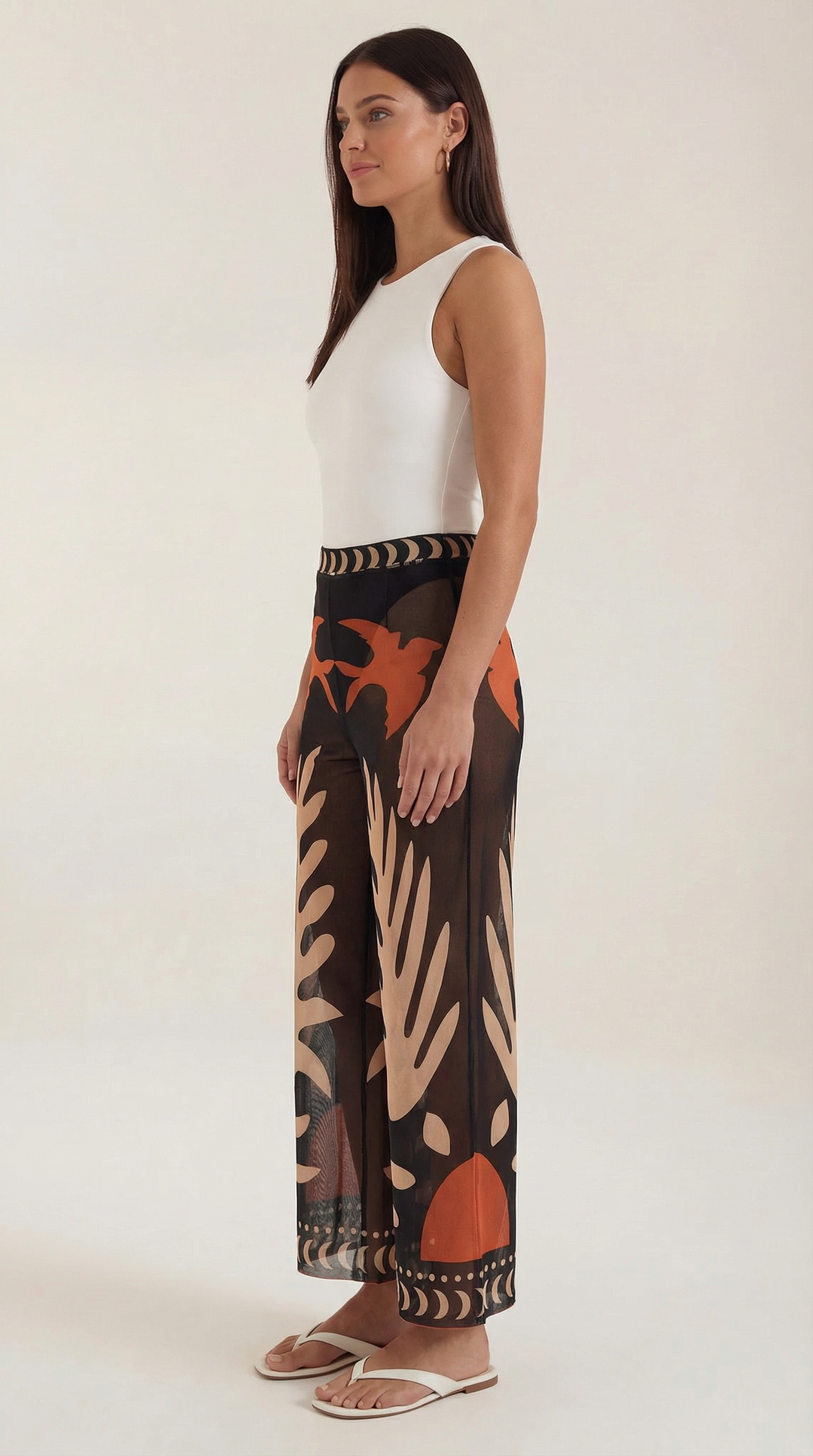 Beth Boho Transparante Broek